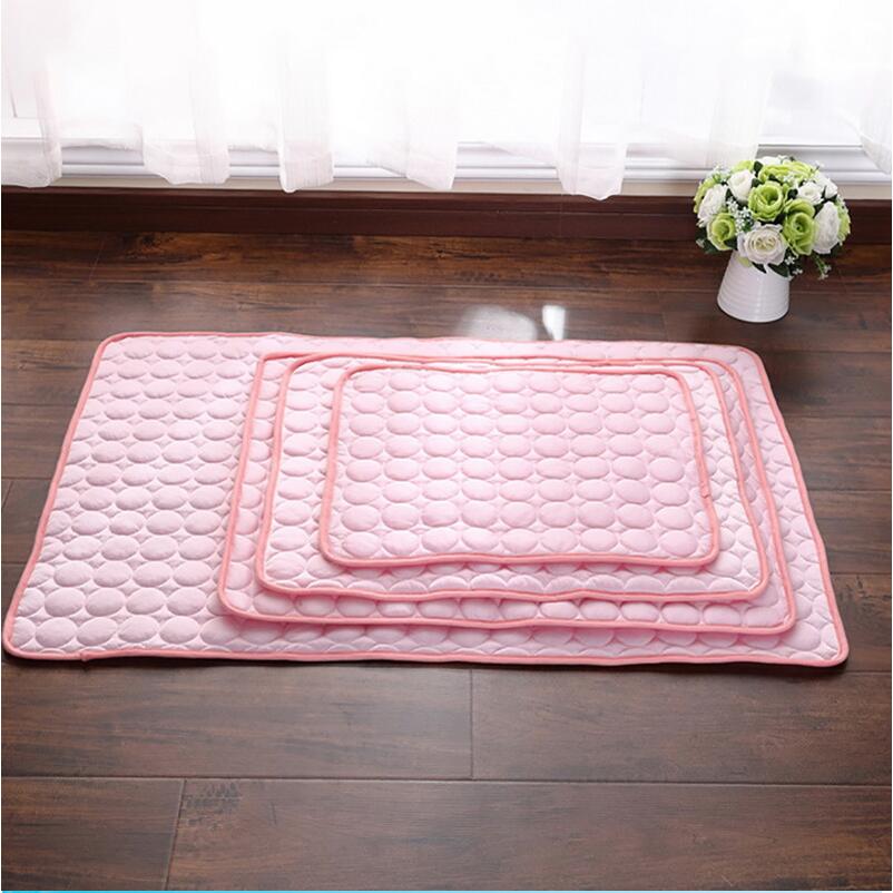 Pet Dog Cat Ice Silk Cold Nest Pad For Cooling In Summer