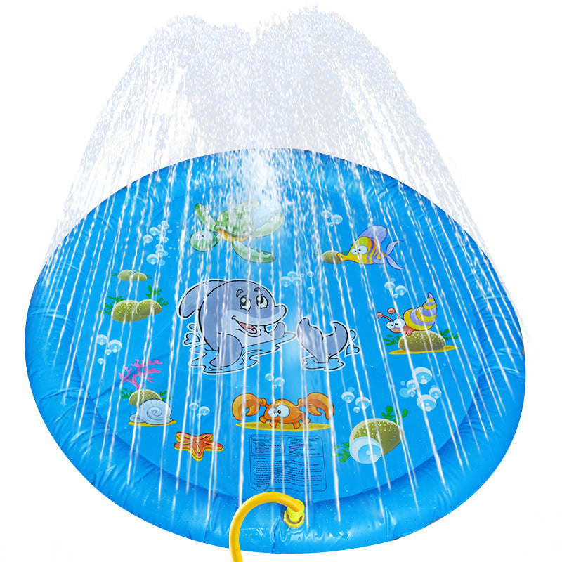 Non-Slip Splash Pad For Kids And Pet Dog Pool Summer Outdoor Water  Play Mat