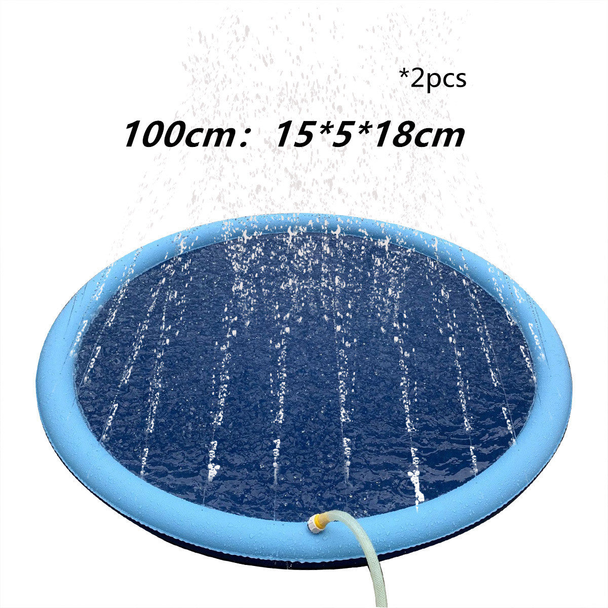 Non-Slip Splash Pad For Kids And Pet Dog Pool Summer Outdoor Water  Play Mat