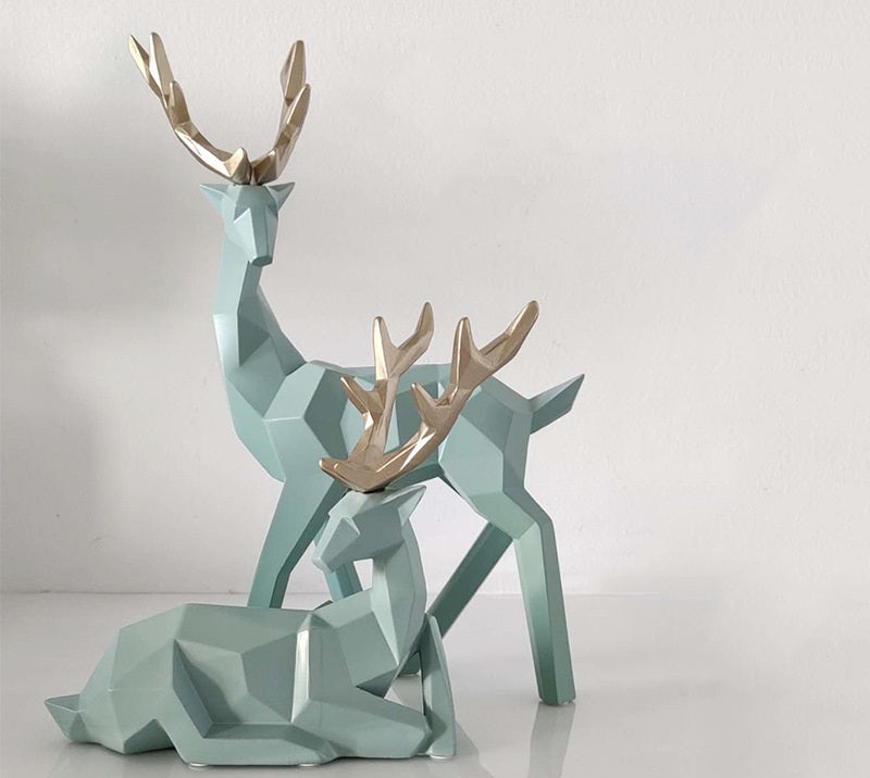 Deers Sculpture Resin Deer Statue