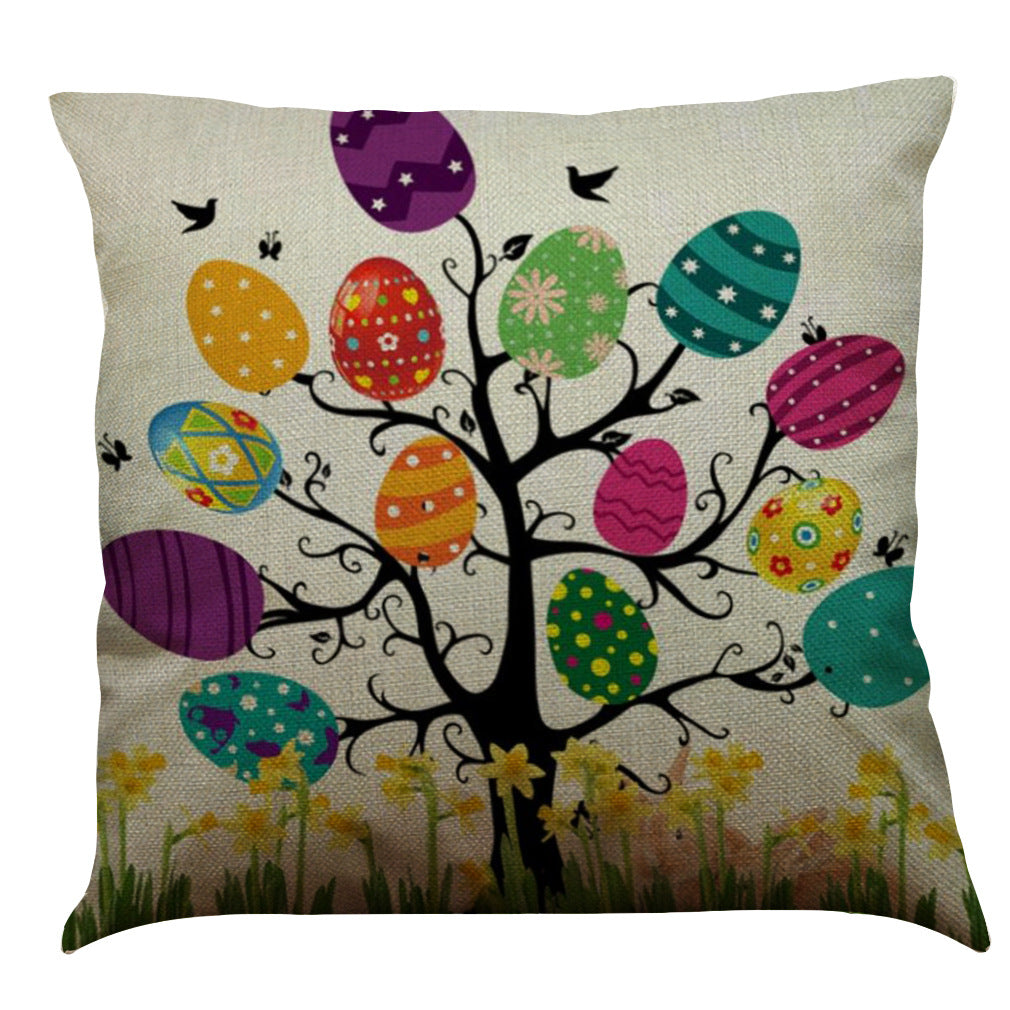 Easter Bunny Cotton & Linen Pillowcase